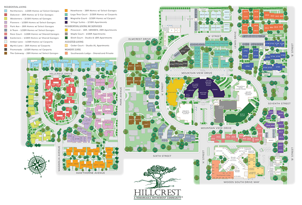 Hillcrest Campus Map